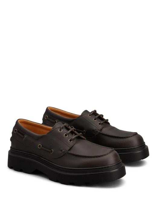 Tod's Black Mocassino Da Barca for men