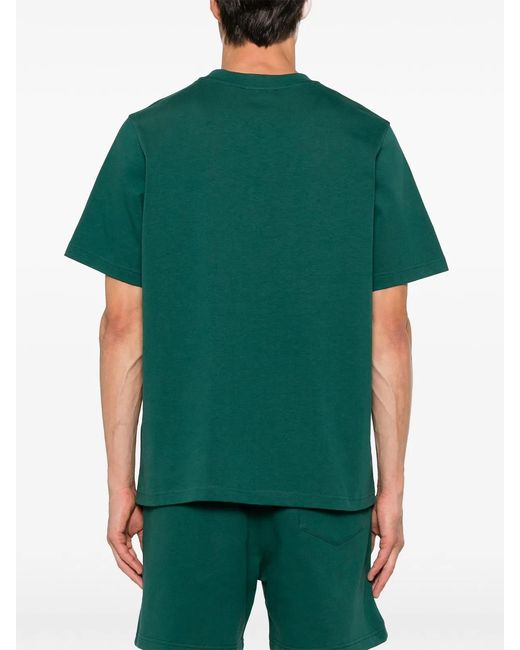 Casablanca Green Logo-Print T-Shirt for men