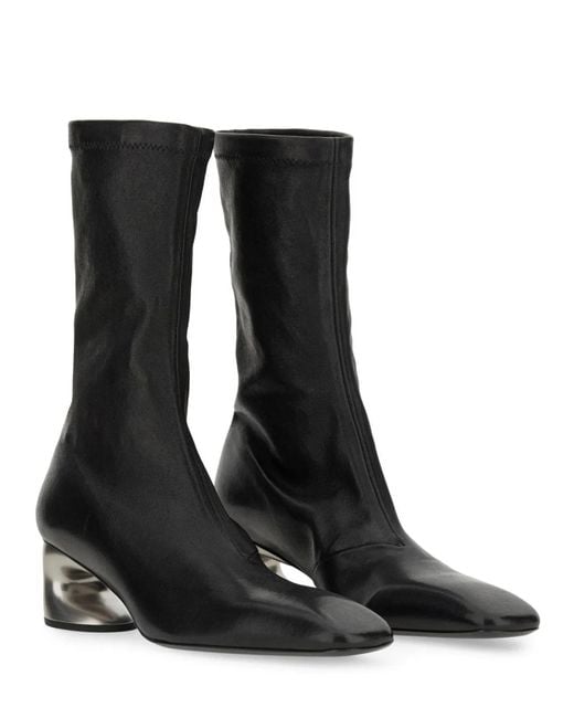 Jil Sander Black Leather Boot