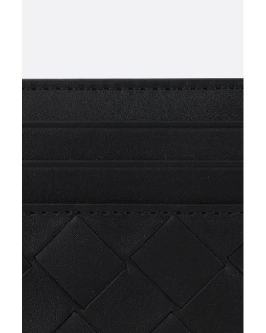 Bottega Veneta Black Intrecciato Cardholder for men