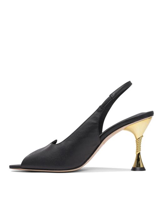 STUDIO AMELIA Black Leather Heeled Shoes