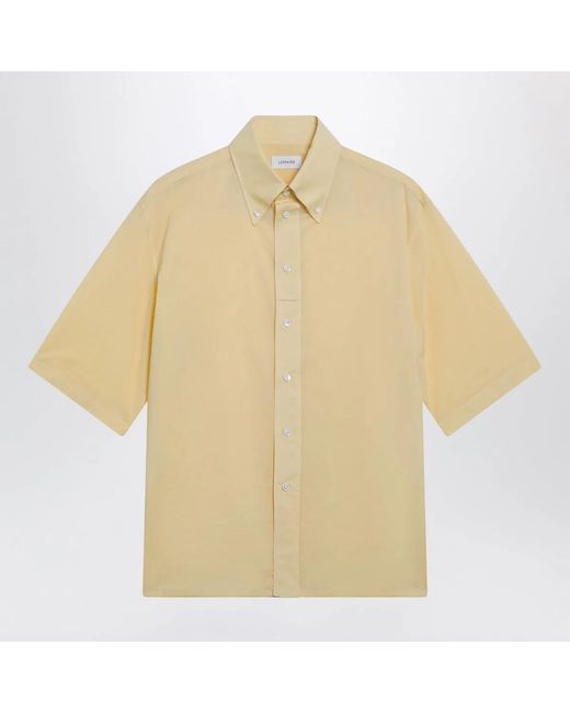 Lemaire Natural Light Shortsleeve Wool Shirt for men