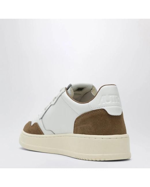 Autry White Medalist Low Sneakers for men