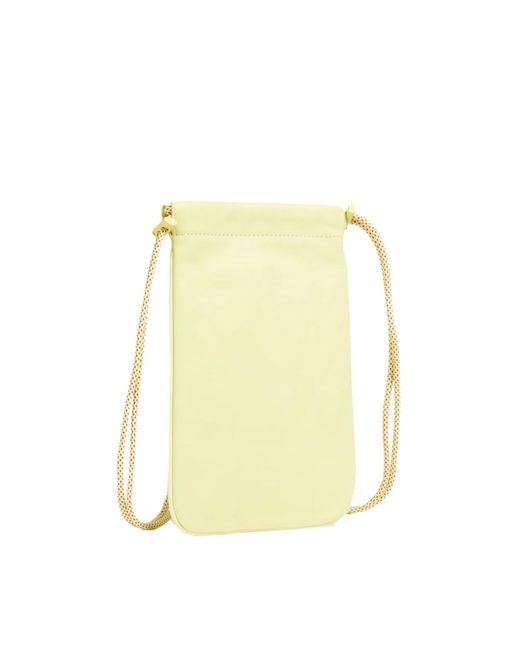 Zimmermann Yellow Logo Leather Pouch Crossbody Bag
