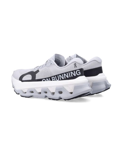 On Shoes Metallic Cloudmonster 3 Hyper Running Shoes Glacier for men