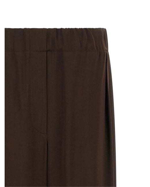 Jil Sander Brown Fluid Viscose Pants