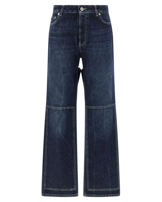 Jean Paul Gaultier Blue 'The Cut-Out' Jeans