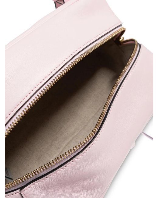 Versace Pink Embleme Small Shoulder