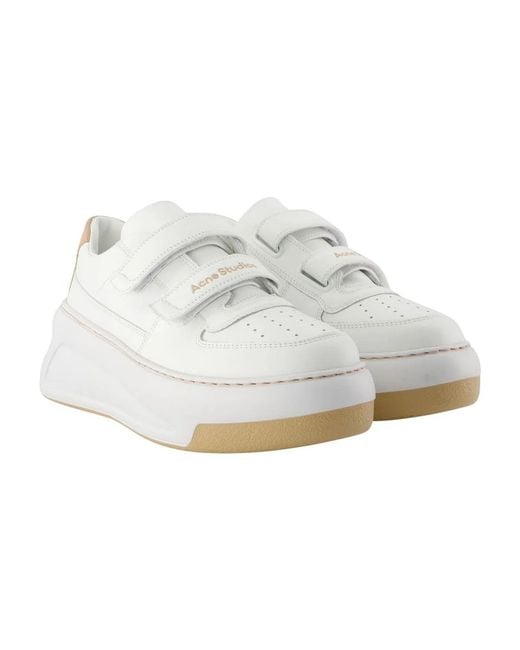 Acne White Sneakers Steffey U Friend Raise Double for men