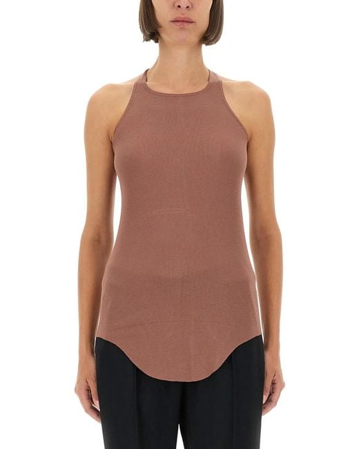 Rick Owens White Viscose Top