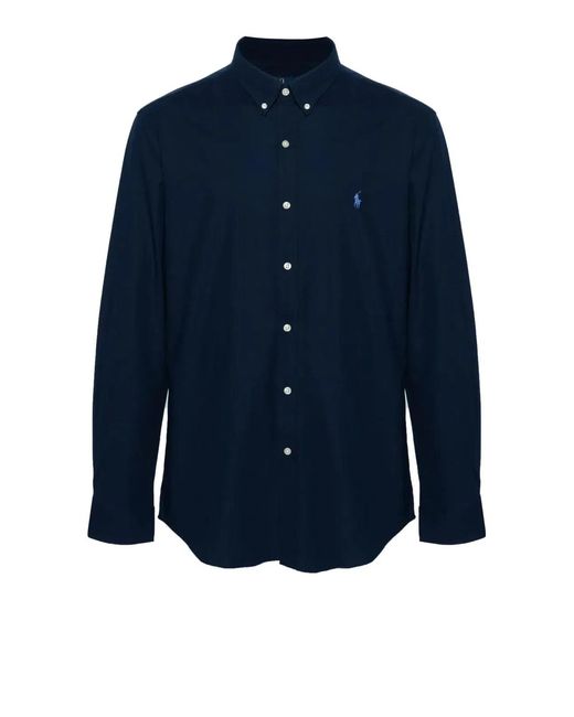 Polo Ralph Lauren Blue Slim Fit Stretch Shirt for men