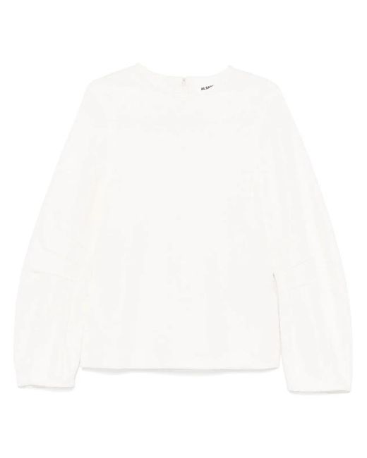 Jil Sander Gray Top Cn Ls
