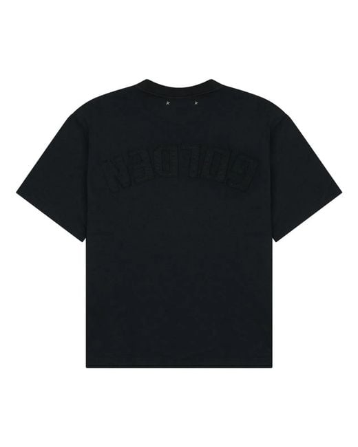 Golden Goose Deluxe Brand Black T-Shirt Con Logo