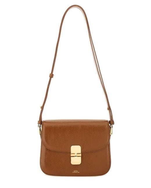 A.P.C. Brown Grace Small Bag