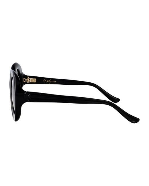 Yohji Yamamoto Black Matt Acetate Sunglasses