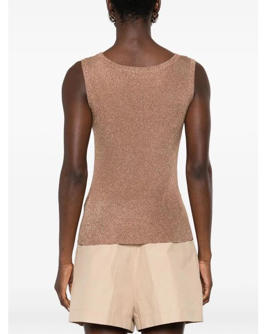 Fabiana Filippi Brown Tank Top