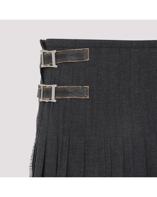 Prada Black Pleated Skirt