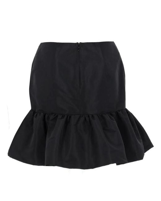 Nina Ricci Black Mini Peplum Skirt