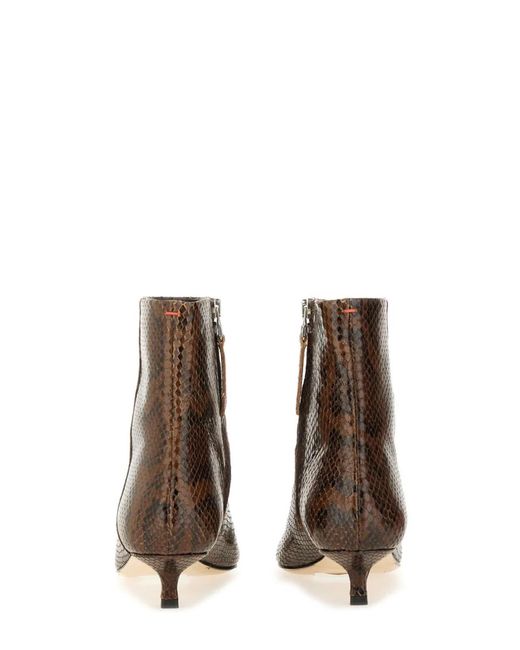 Aeyde Brown Nappa Leather Boot