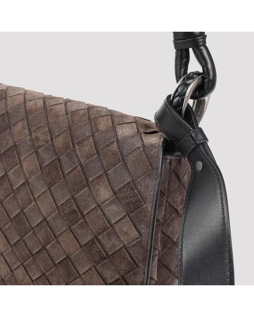 Bottega Veneta Brown Small Wing Intrecciato Shoulder Bag for men