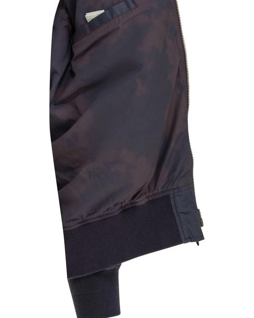 Beams Plus Blue Mil Flight Nylon Cotton Polyurethane Bomber Jacket for men