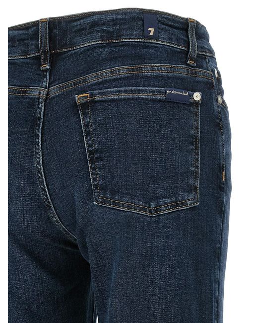 7 For All Mankind Blue 'The Leggy Bootcut' Jeans