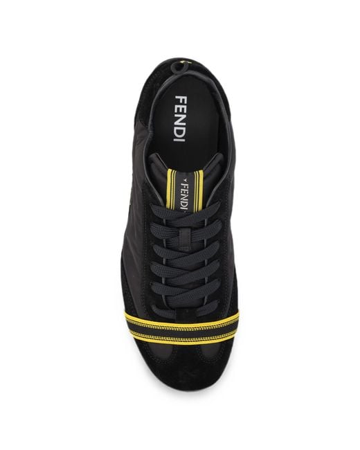 Fendi Black Sneakers Wrap for men