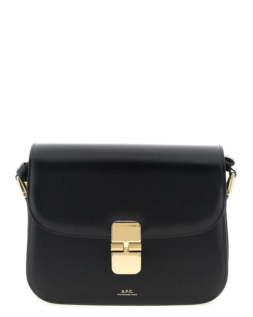 A.P.C. Black 'Grace Small' Crossbody Bag