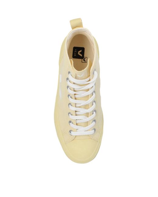 Veja Natural Wata Ii Canvas High-Top Sneakers
