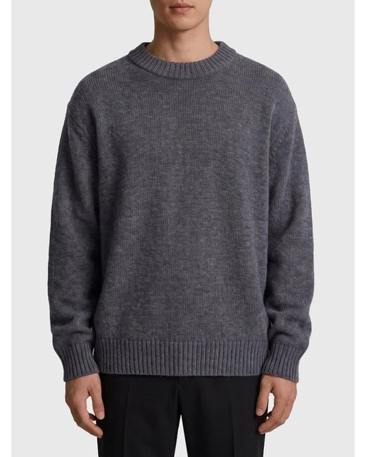 Lisa Yang Gray Kristian Crewneck Sweater for men