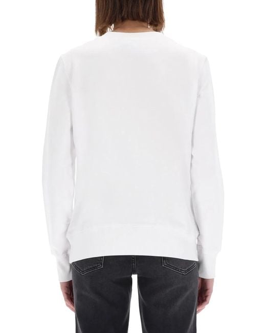 Versace Jeans Couture White Sweatshirt With Logo