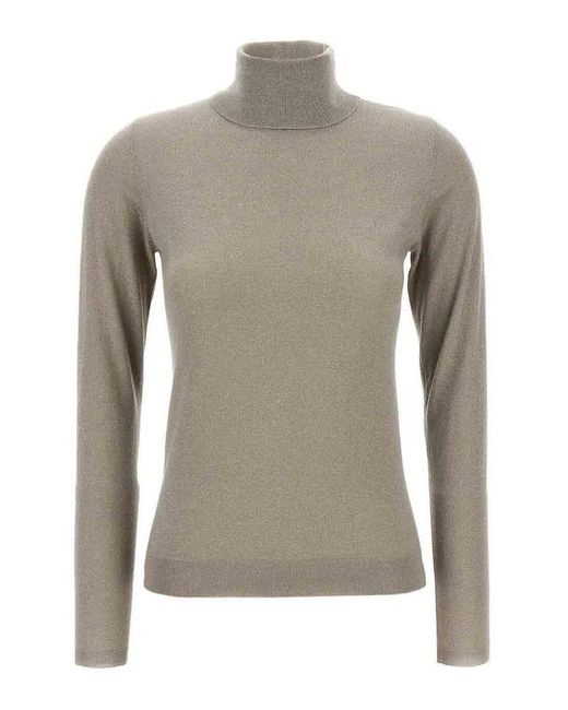 Brunello Cucinelli Gray Sparkling Cashmere