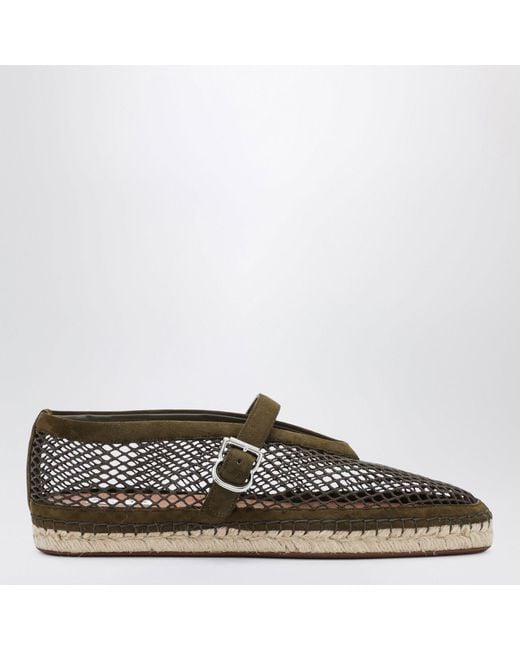 Alaïa Brown Alaia Flat Espadrilles