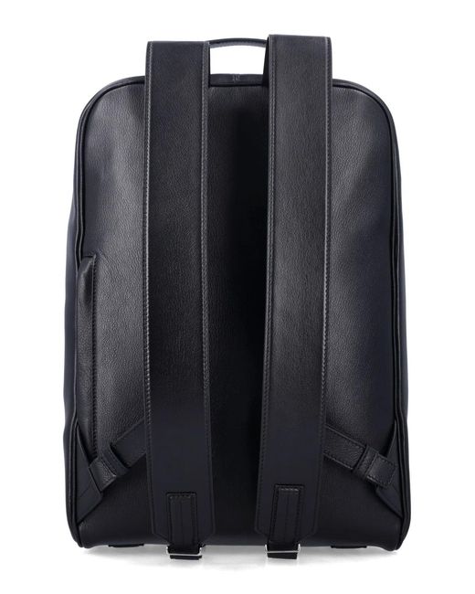 Tom Ford Black Leather Backpack for men