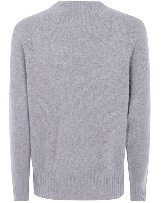 Seventy Gray Cashmere Round Neck Sweater