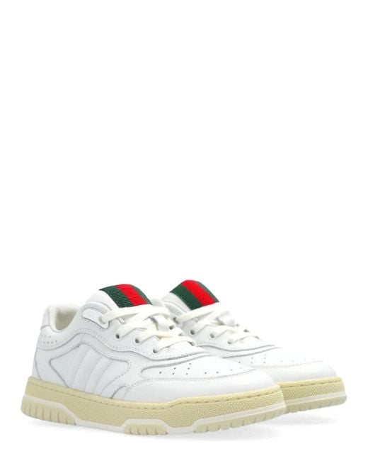 Gucci White Sneaker Leather, R.S. Calf/Great/Vrv
