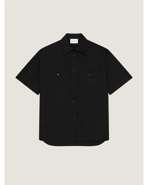 Givenchy Black Short Sleeves Shirt for men