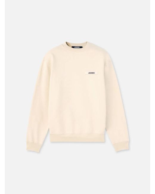 Jacquemus Natural Le Sweatshirt Gros Grain for men