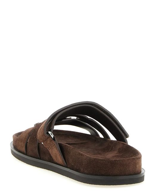 Tory Burch Brown 'Ines' Sandals