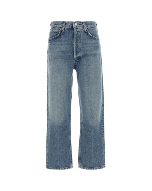 Agolde Blue 90's Crop M/R Loose Straight