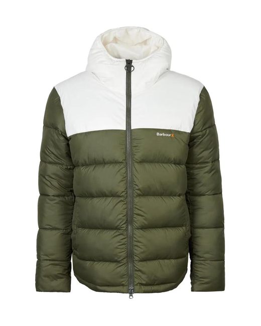 Barbour Green Hike Baffle Quilted Jacket for men