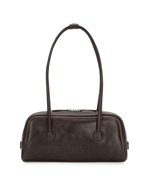 MARGE SHERWOOD Brown Dark Leather Bag