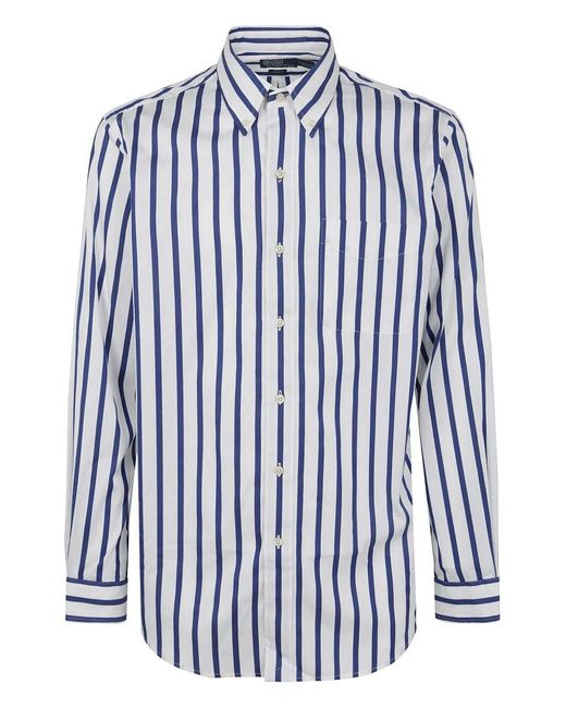 Polo Ralph Lauren Blue Sport Shirt Long Sleeve for men