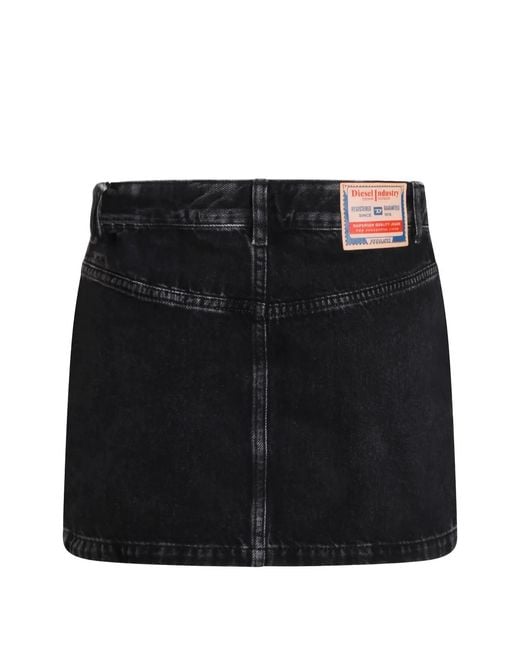 DIESEL Black Cotton Skirt