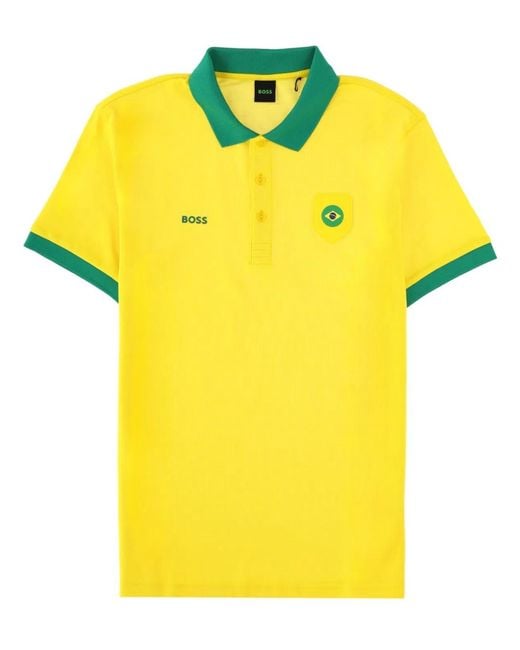 Boss Yellow Polo "Paddy" for men