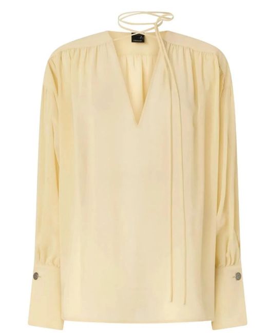 Pinko Natural Sea Mist Cotton Shirt
