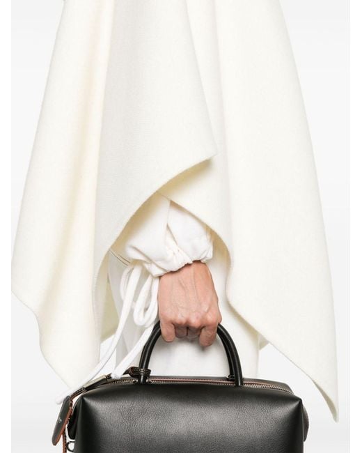 Max Mara White Alpaca Polyamide Wool Scarf