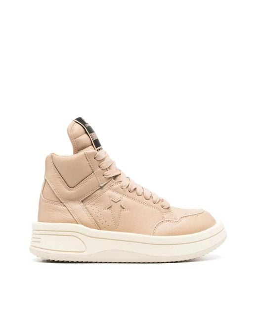 Rick Owens Natural Converse Turbowpn Mid Sneakers