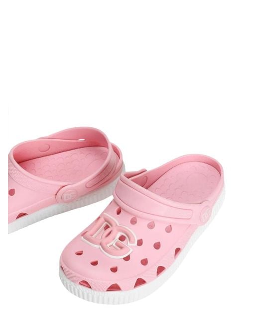 Dolce & Gabbana Pink Dolce & Gabbana Sandals With Logo