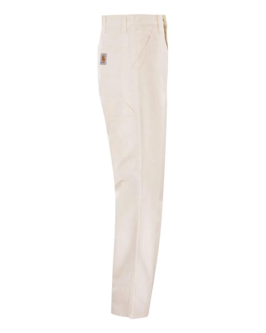 Carhartt White Cotton Trousers